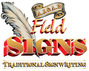Field Signs professional signwriters signwriting Shropshire 